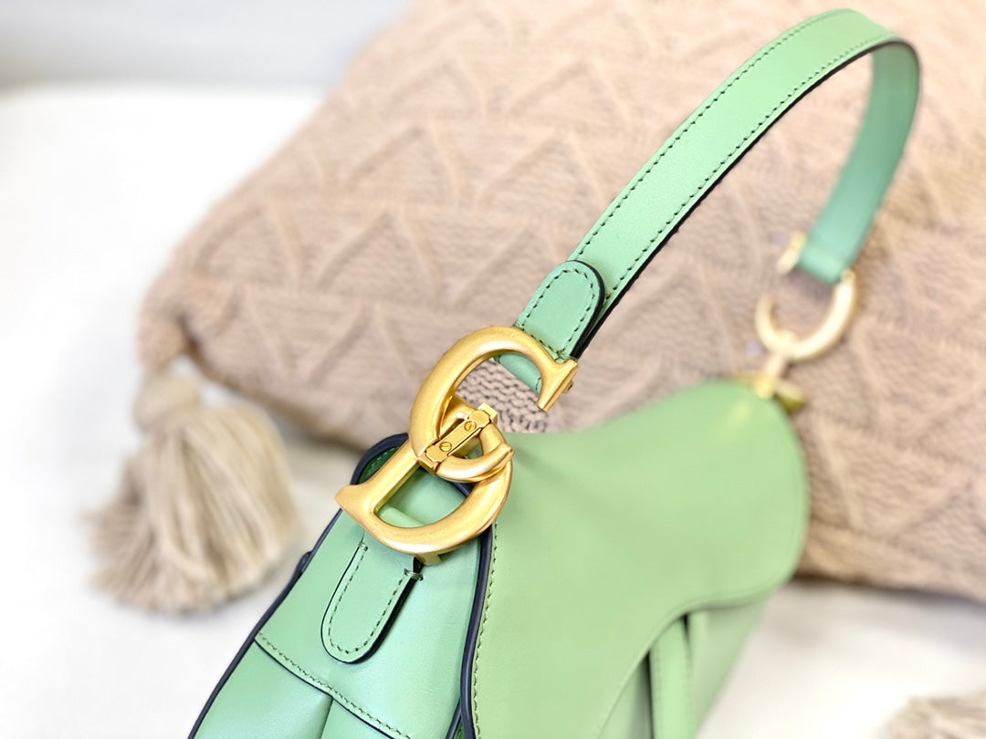 Dior Saddle 馬鞍包-平紋-大號薄荷綠-25.5cm