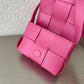 B編織-羊皮方格Mini cassette Bag 迷你編織包 12x8x4cm
