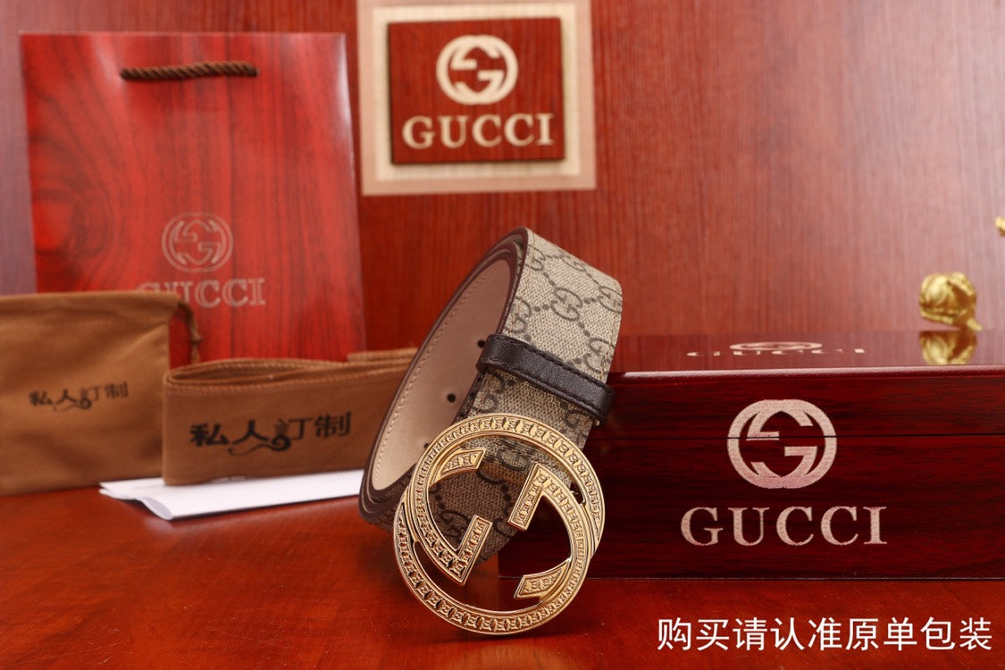 古G家-皮帶-3.8cm-男款