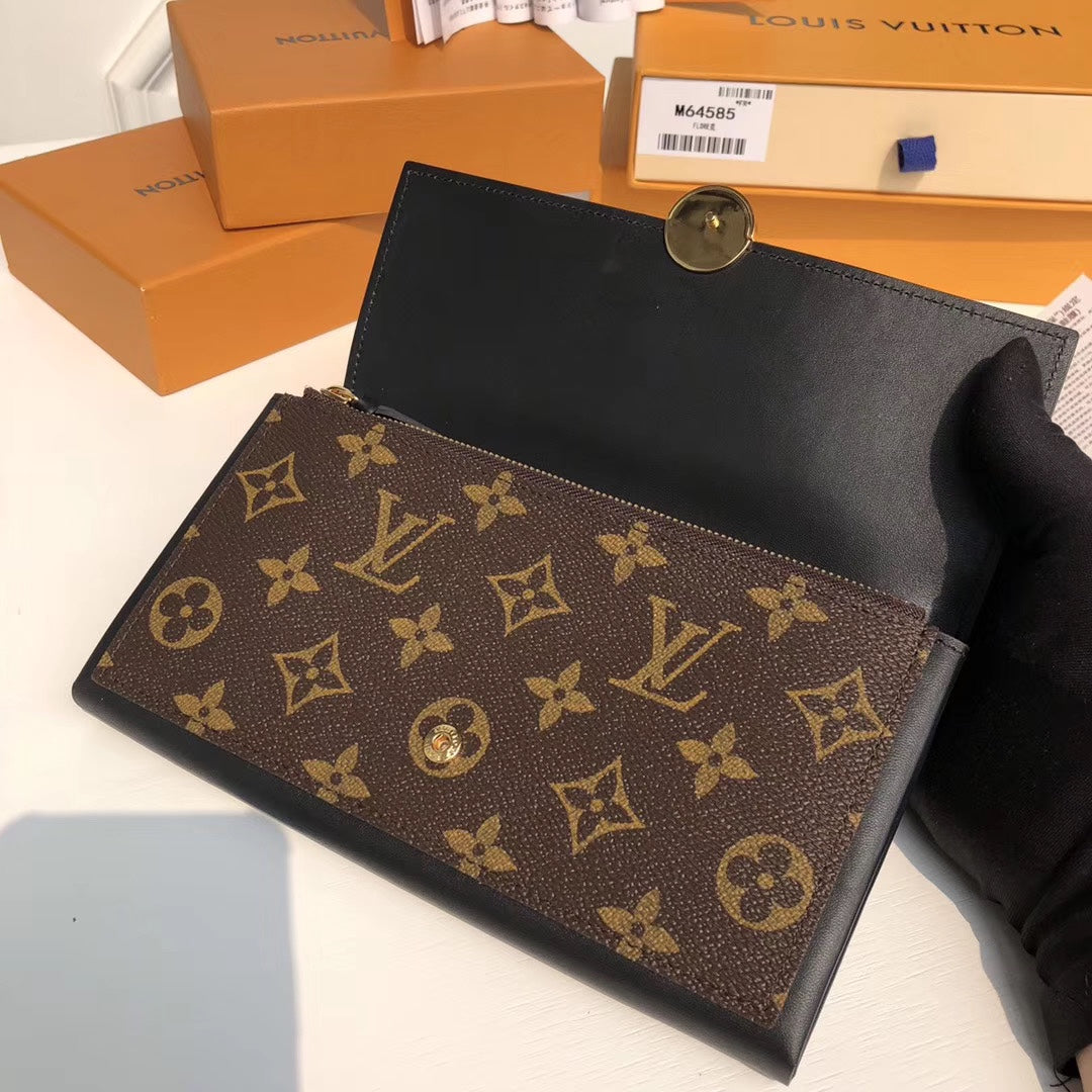 LV M64585 Flore 翻蓋長夾