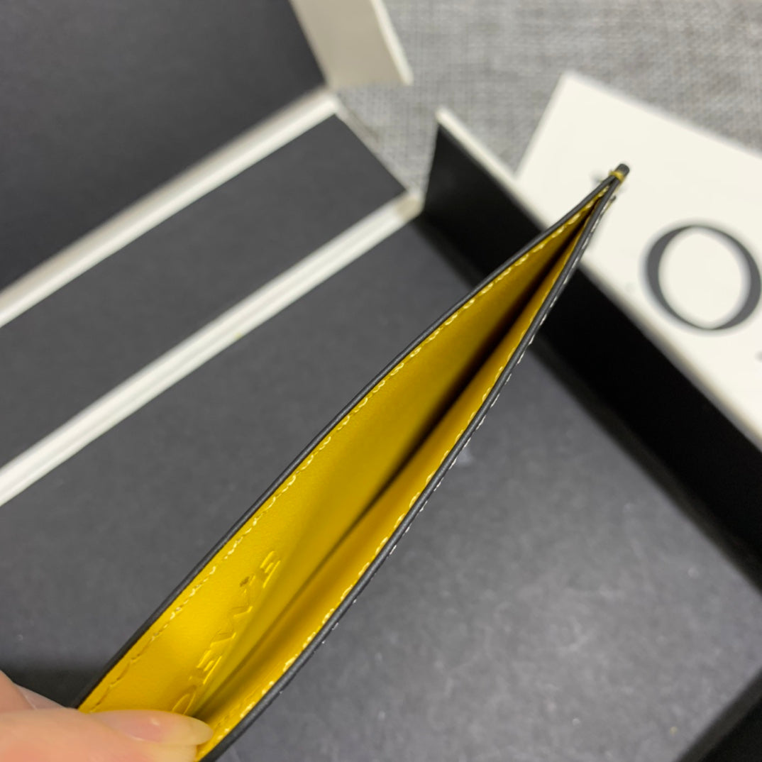 Loewe Plain Card Holder 多色拼接皮革卡包