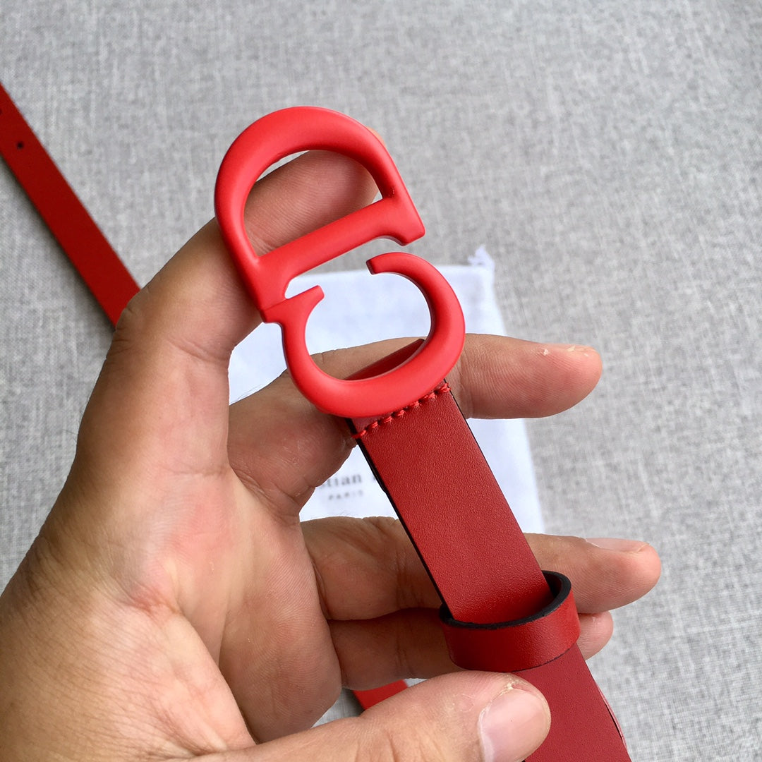 迪D家-紅色皮帶-2.0cm