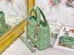 Dior-Mini Lady Dior手袋-三格黛妃-17cm-牛油果綠
