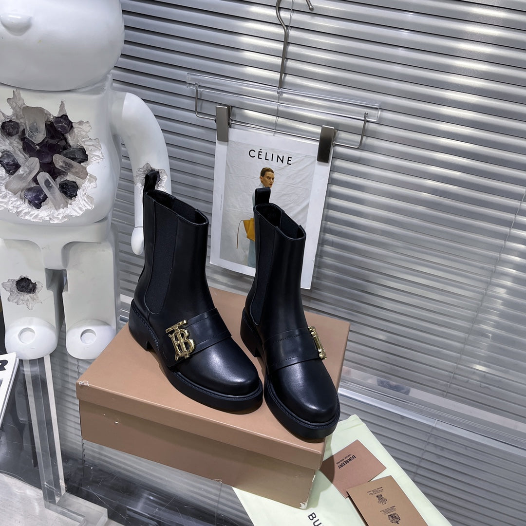 巴B家-2022秋冬款 厚底切爾西短靴