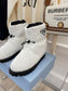 Prada鞋-Prada 爆款羽絨雪靴（白）