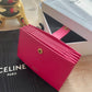 Celine 粒面牛皮風琴卡包