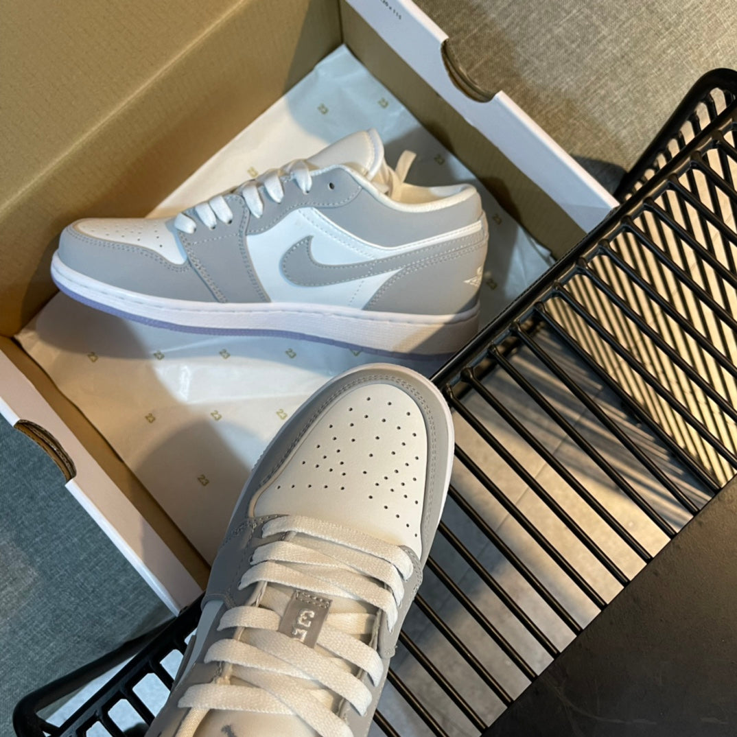 N1K-Air Jordan 1 Low 板鞋 休閒鞋 灰色