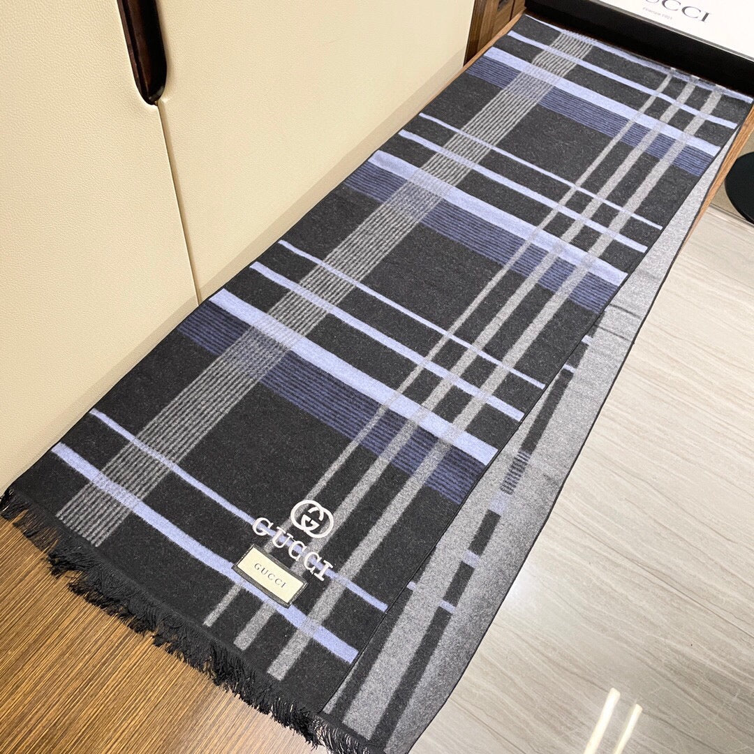 古G家-羊絨線織圍巾 35*190cm
