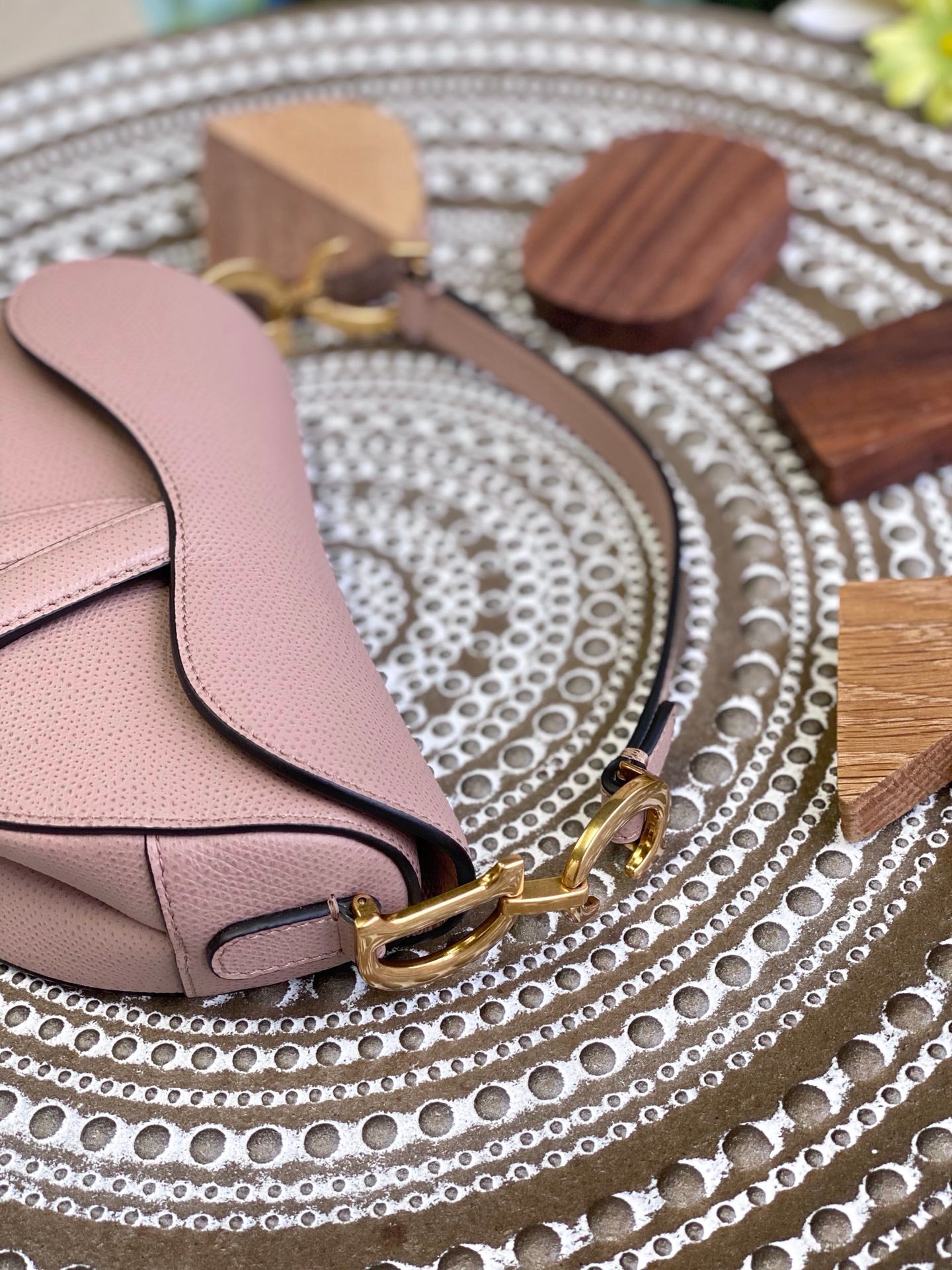 Dior Saddle 馬鞍包-手掌紋-小號棕紅色-19.5cm