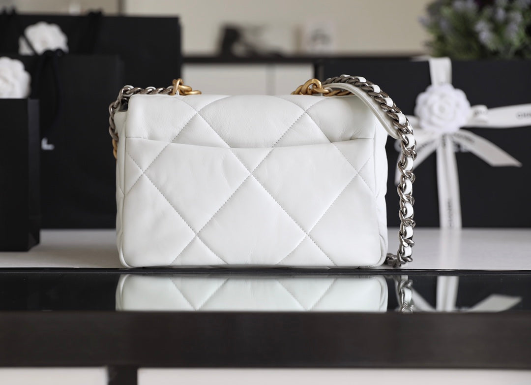Chanel 19Bag-小號白色