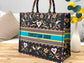 Dior Book Tote-大號41.5cm-黑花