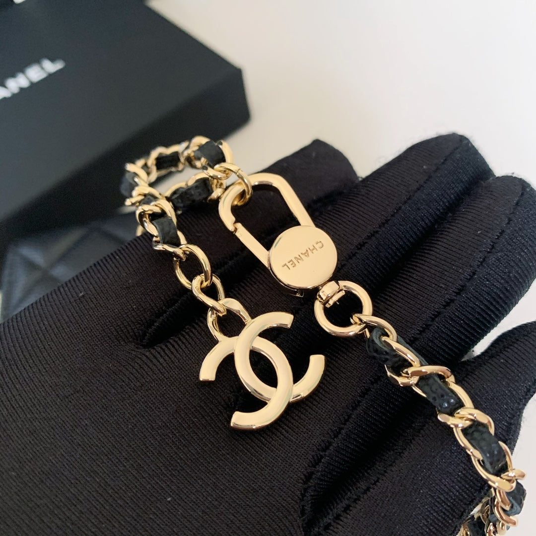 Chanel CF鏈條零錢卡包