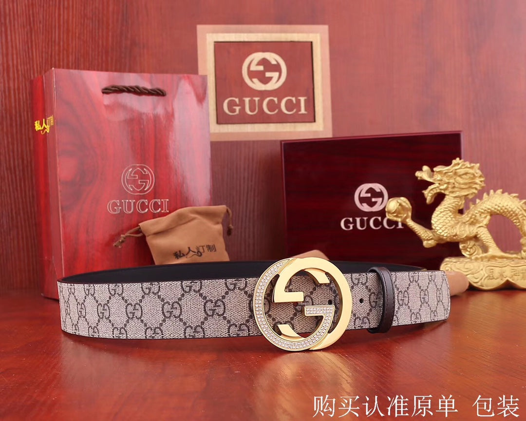 古G家-皮帶-3.8cm-男款
