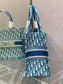 Dior Book Tote-小號36.5cm-淺藍老花