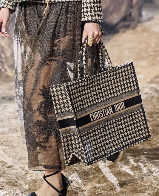 Dior Book Tote-大號41.5cm-千鳥格