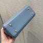 Dior-Mini Lady Dior手袋-三格黛妃-17cm-天藍珐瑯扣