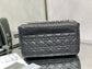 Dior Caro 大號28cm-黑色銀扣小牛皮