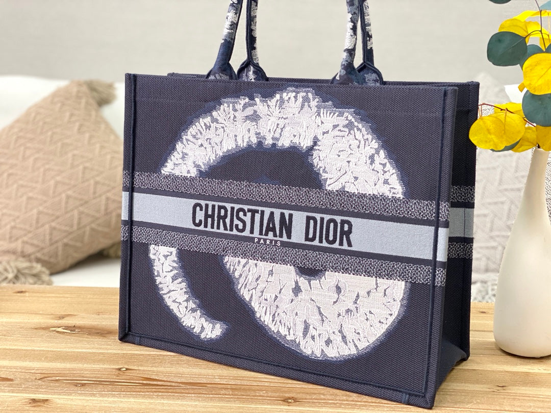 Dior Book Tote-大號41.5cm-黑旋風