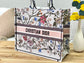Dior Book Tote-大號41.5cm-月季花