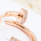 Cartier 釘子小號耳環-玫瑰金-滿鑽