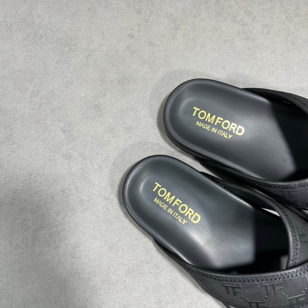 Tom-休閒拖鞋 黑色