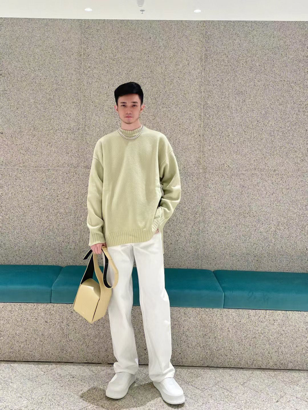 JIL SANDER-經典小牛皮餅乾鞋 上身圖