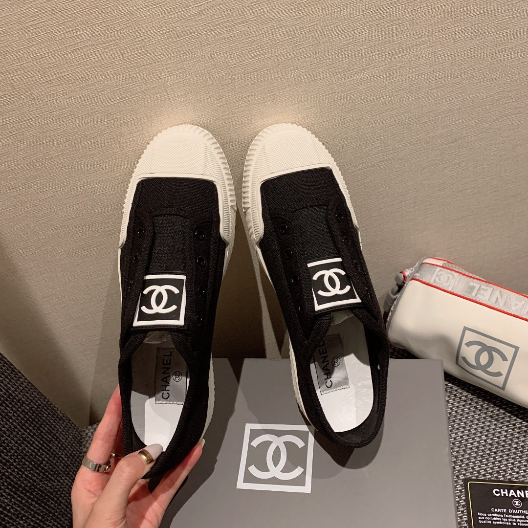 小香家-vintage 中古帆布鞋 黑色