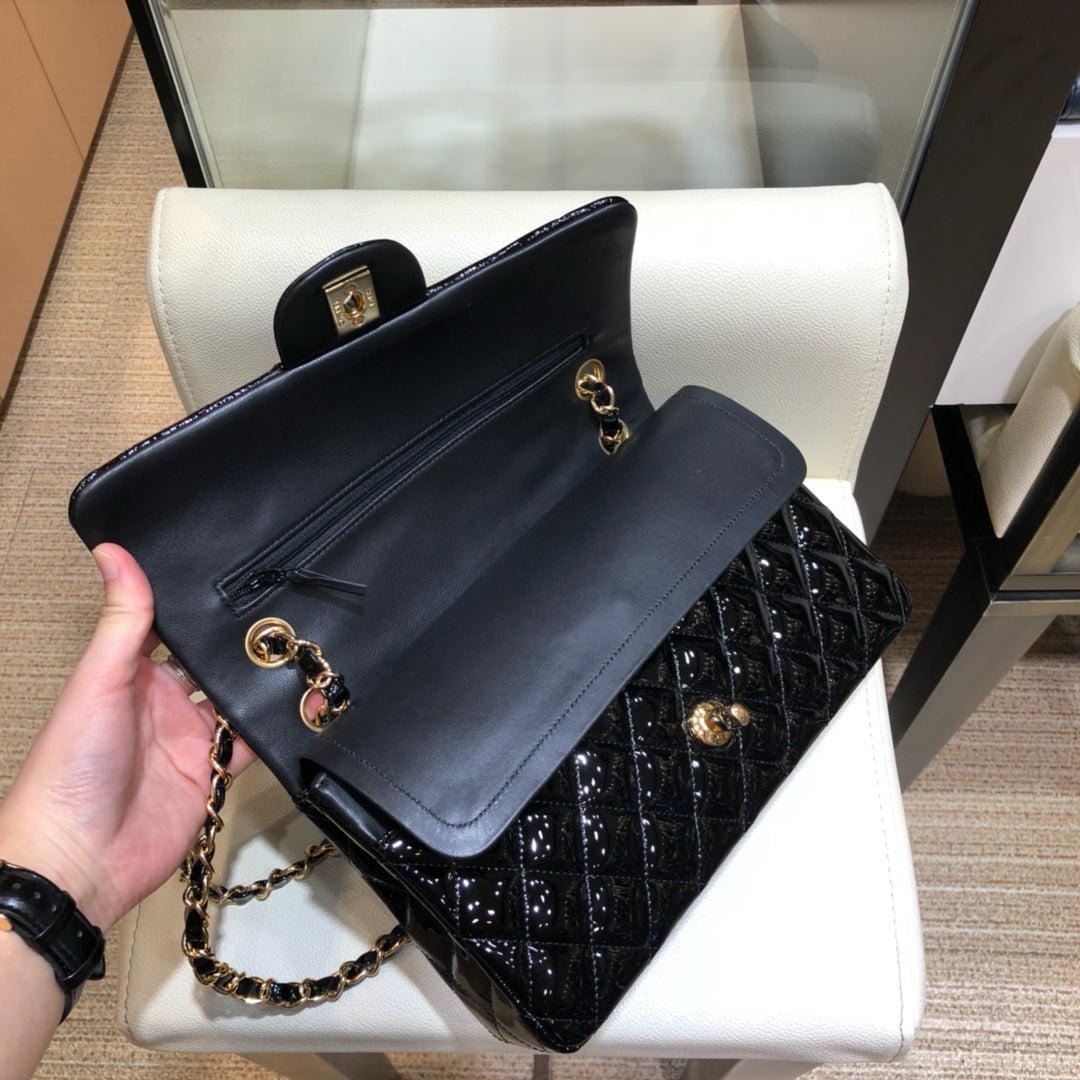 小香家-CF包 漆皮 金鍊 25cm