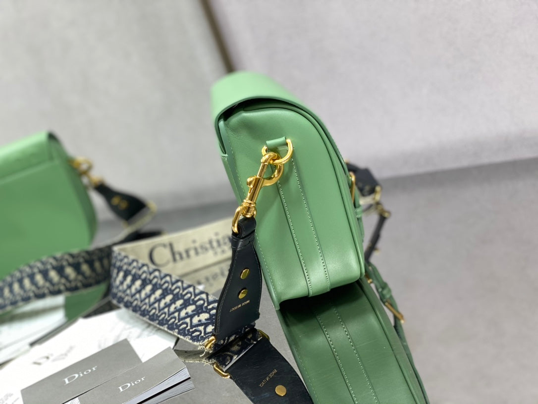 Dior Bobby-大號27cm-薄荷綠牛皮