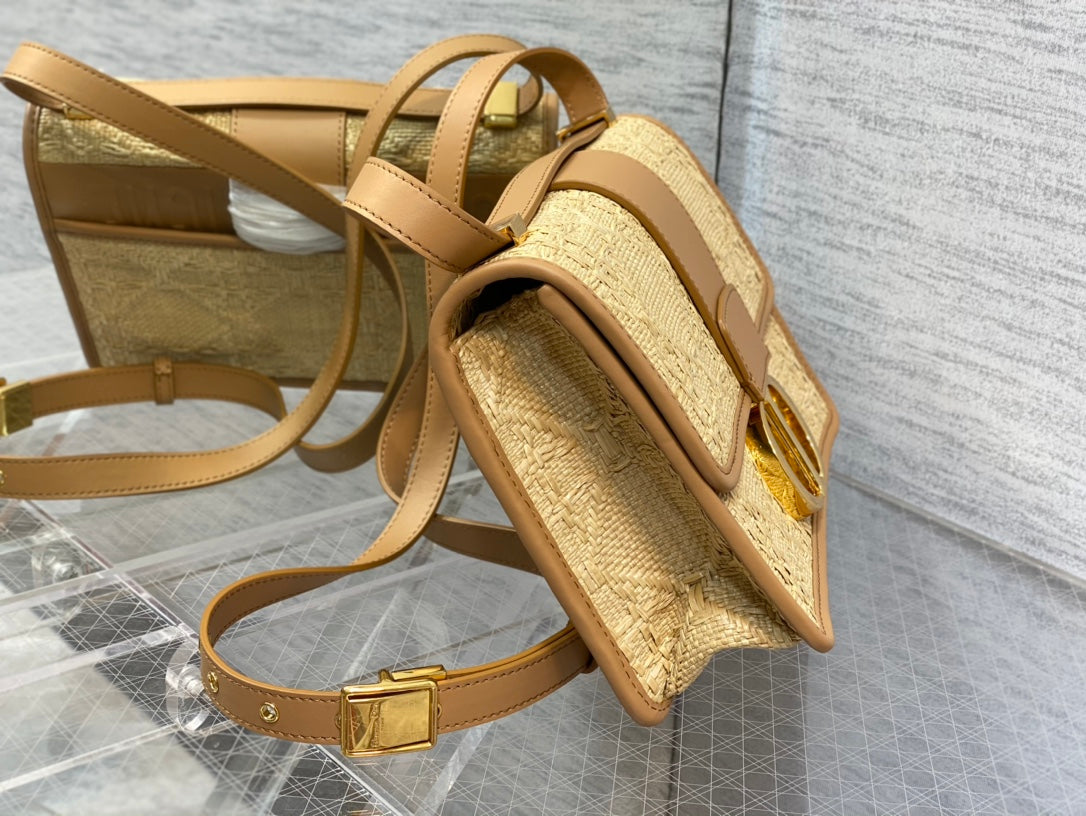 Dior-蒙田包 30系列 手工草編