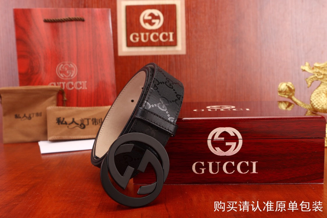 古G家-皮帶-3.8cm-男款