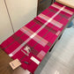 巴B家-條紋戰馬圍巾 32*180cm 羊絨 紅色