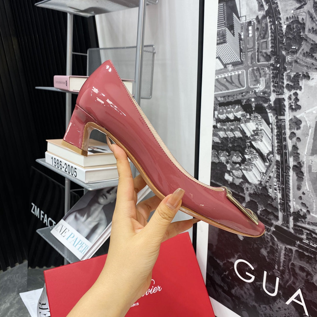 RV 4.5cm喇叭跟-玫瑰色
