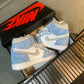 N1K- Air Jordan 1高筒板鞋 休閒鞋 水洗藍霧色