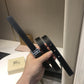 巴B家-黑色銀扣皮帶-2.0cm