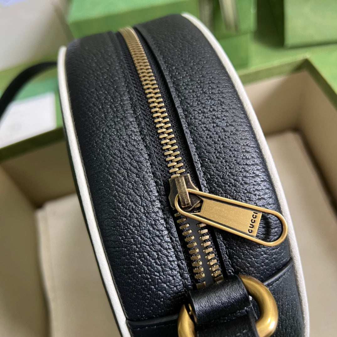 古G家- adidasxGucci聯名系列 肩背包 22x22x7cm 黑色拼