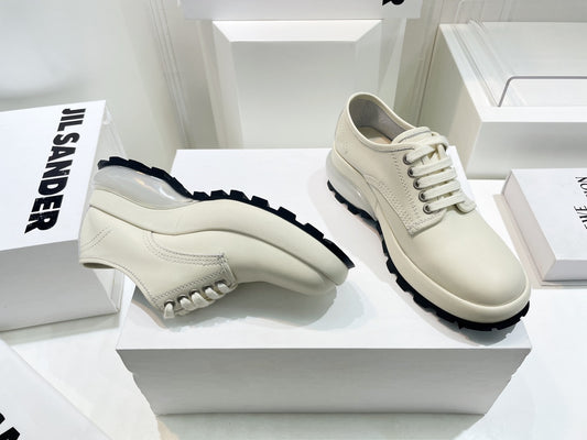 Jil sander-2022秋冬 爆休閒系列 厚底透明跟低幫休閒鞋 情侶款