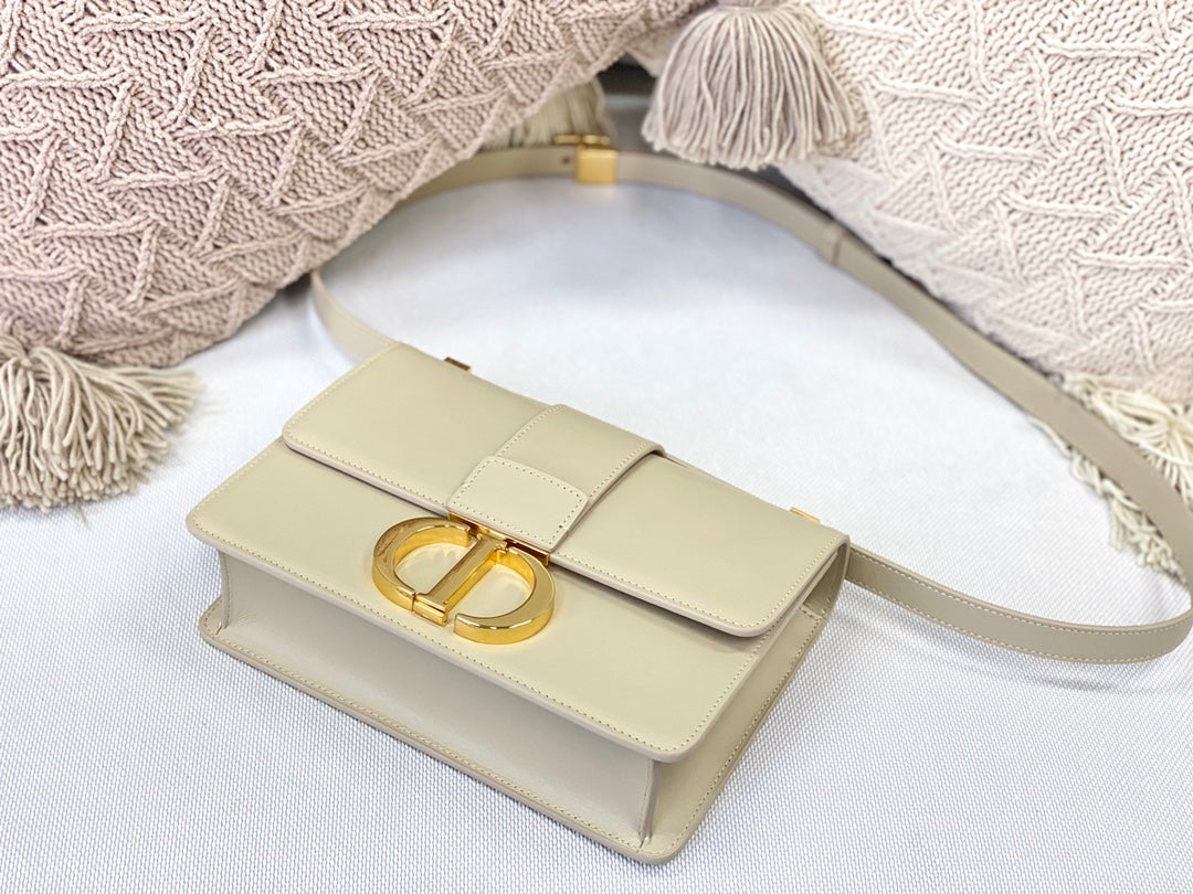 Dior 蒙田 30 Montaigne系列-24cm-牛皮平紋-熔岩棕金扣