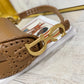 Dior Saddle 馬鞍包-編織-大號焦糖色-25.5cm