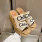 Chloe鞋-Chloe Woody Wedge Mule 厚底拖鞋