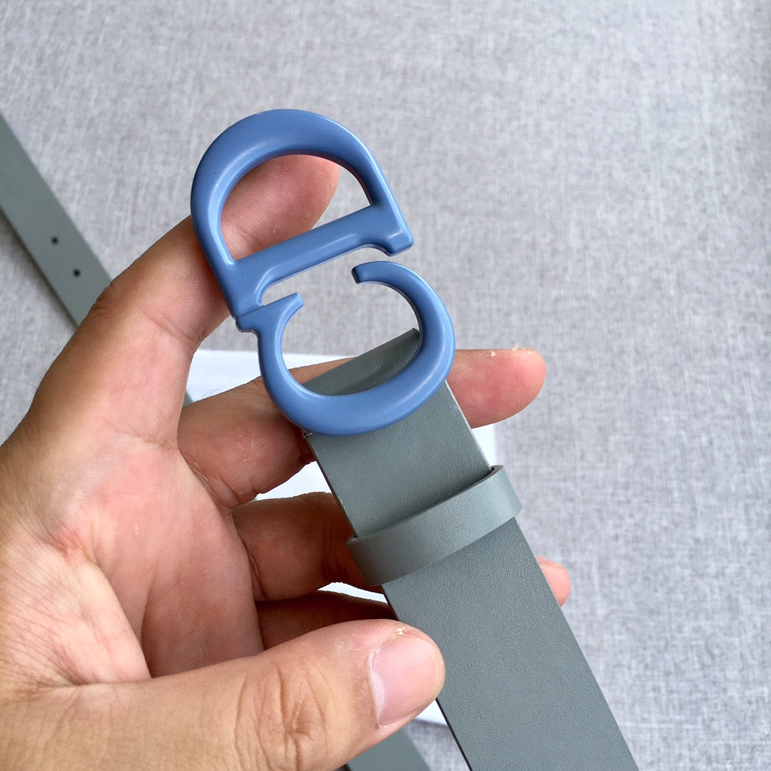 迪D家-藍色皮帶-3.0cm