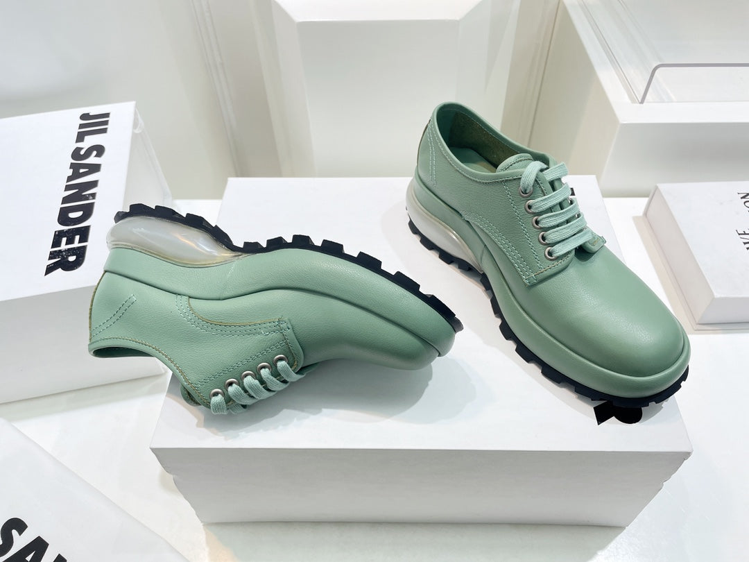 Jil sander-2022秋冬 爆休閒系列 厚底透明跟低幫休閒鞋 情侶款