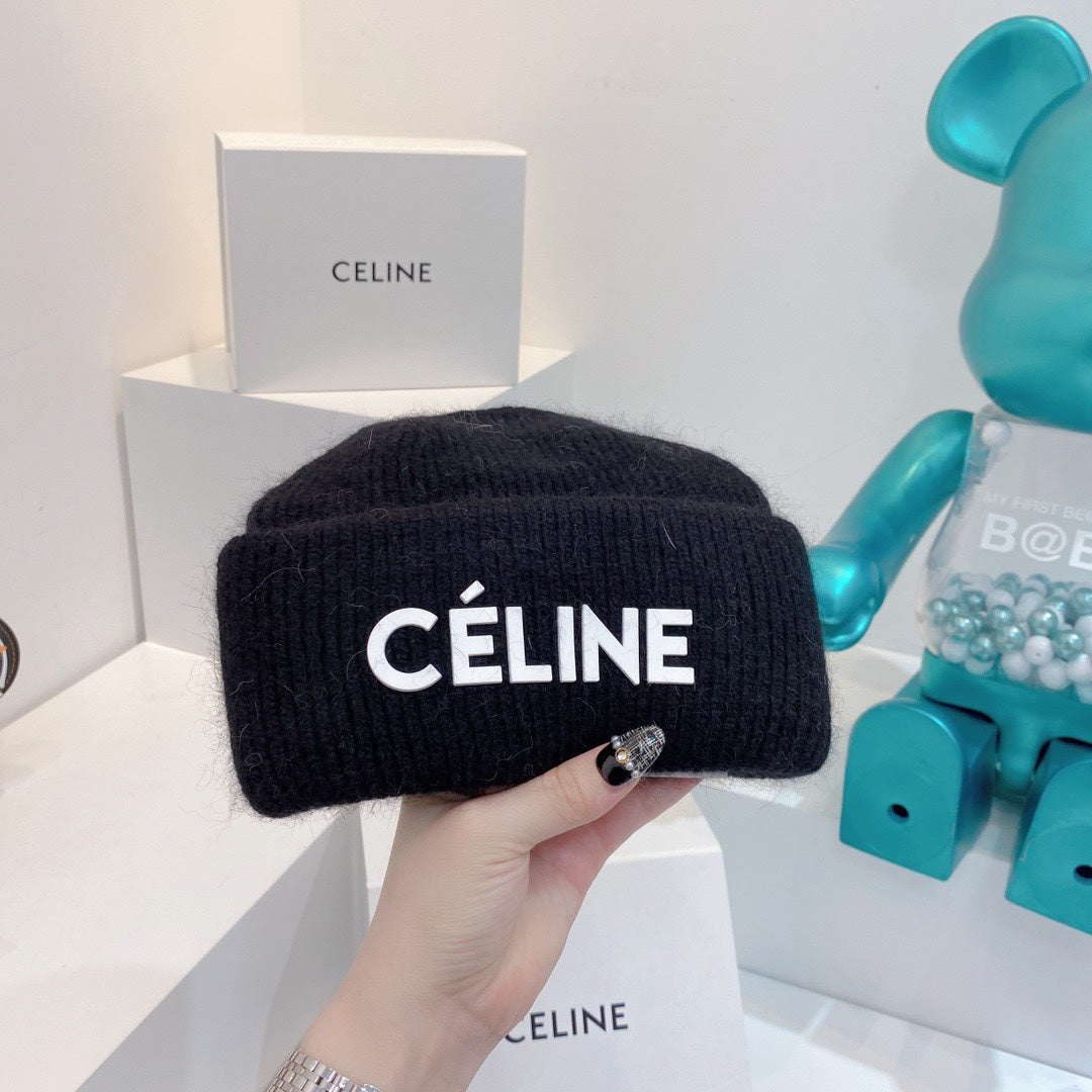 Celine-毛帽-黑色