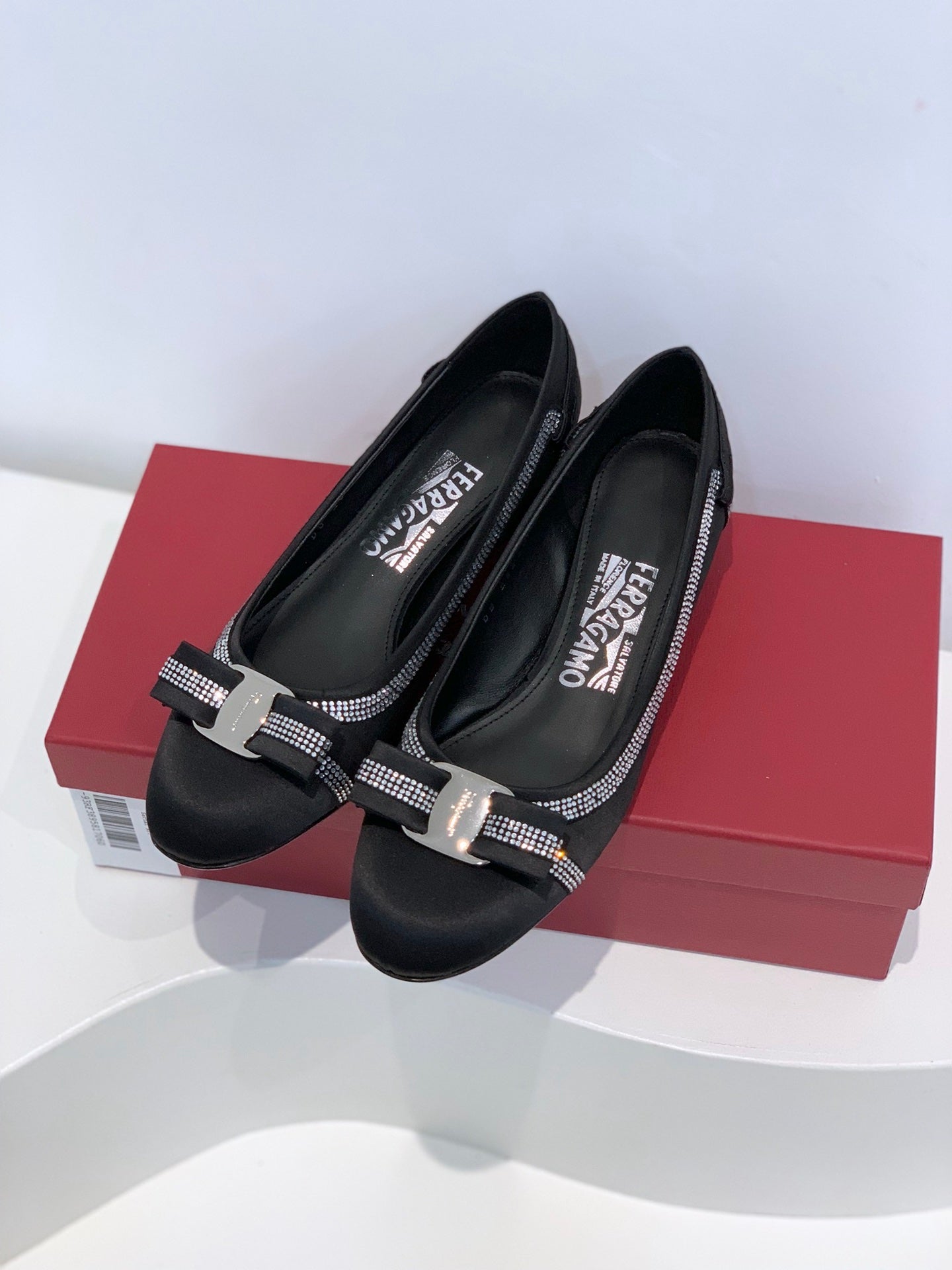 Salvatore Ferragamo鞋-菲拉格慕 VARA蝴蝶結 低粗跟鞋