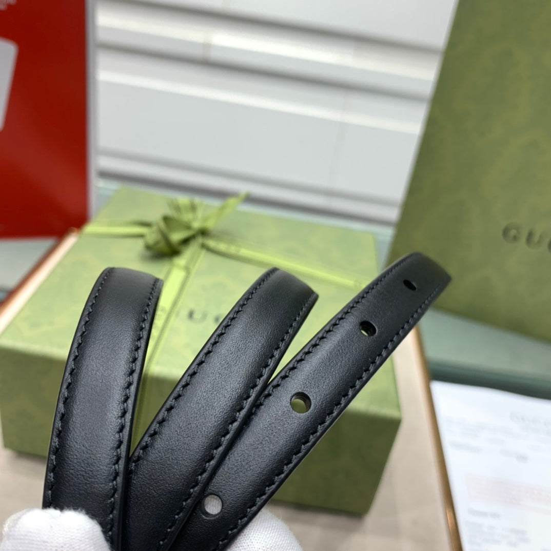 古G家-黑色皮帶-1.5cm