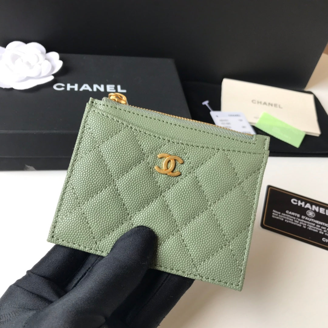 Chanel 拉鍊卡包-扁卡包