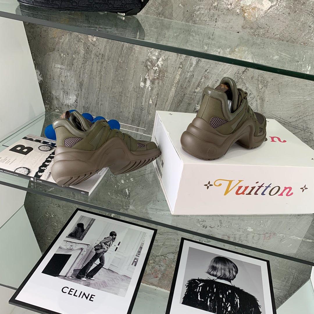 LV鞋-LV老爹鞋（軍綠）