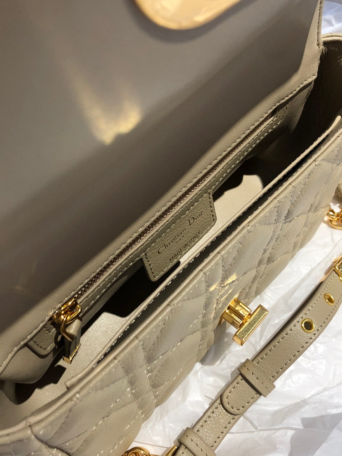 Dior Caro 小號20cm-米色