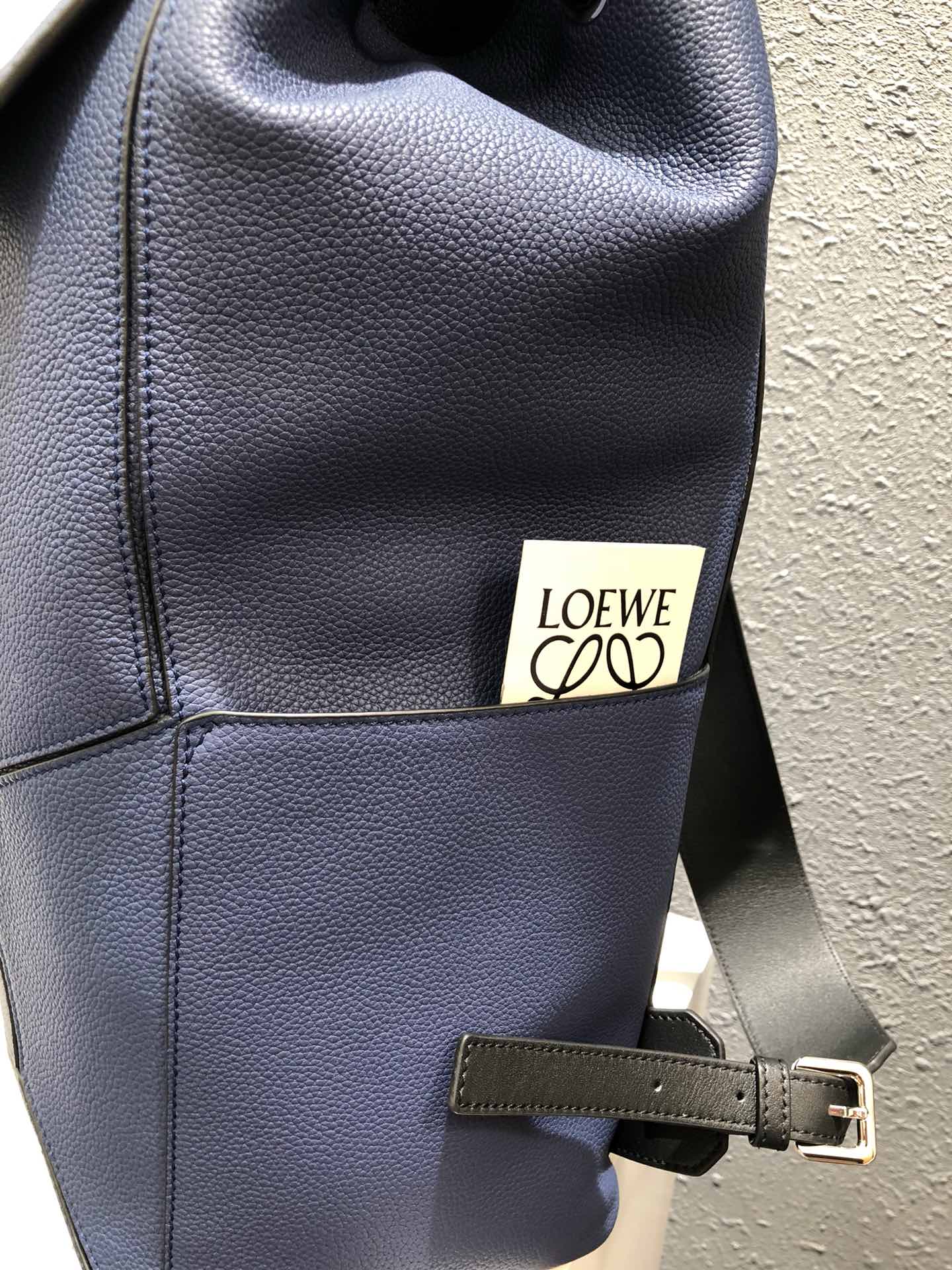 Loe-Puzzle Backpack 後背包 藍色