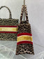 Dior Book Tote-小號36.5cm-絲絨豹紋